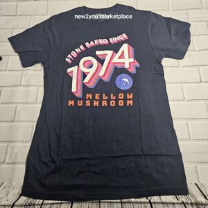 Mellow Mushroom Stoned baked since 74 Shirt Blue Unisex SMALL New never worn